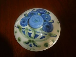 M A Hadley Pottery Blueberry Bouquet Lid Only Replacement For 2 Qt Casserole