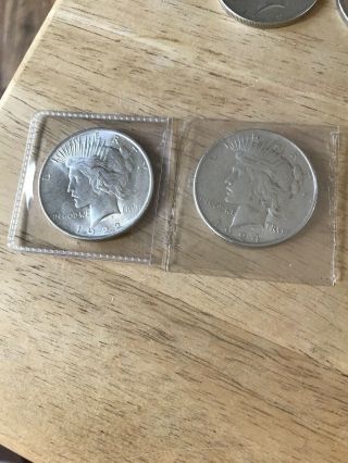 2 Peace Silver Dollars 1922 And 1924 - Really Coins