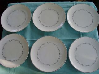 Set Of 6 Royal Doulton England Bone China H 4947 Coronet Dinner Plates