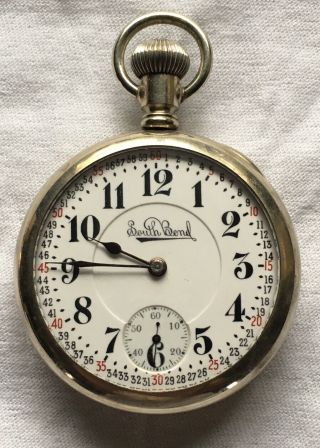 1910 South Bend 16s 21j Grade 229 The Studebaker Pocket Watch