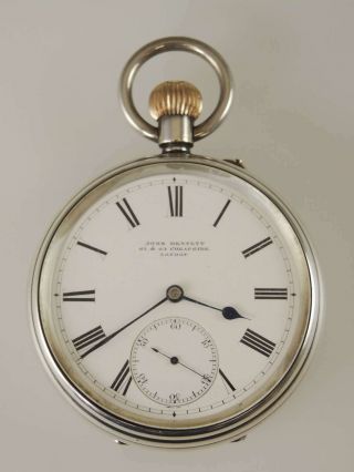 Silver Spring Detent Chronometer Pocket Watch By John Bennett C1937
