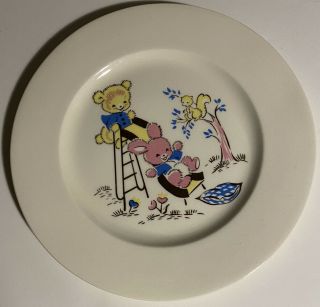 Childrens Antique Dish Set Cup Bowl And Plate Compliments W G & R Furniture Co 3