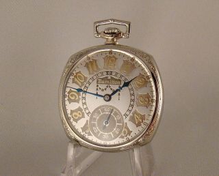 96 Years Old Hamilton " 922 " 23j 14k Gold Filled Open Face 12s Great Pocket Watch