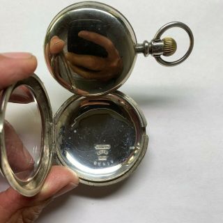 Appleton Tracy Waltham 18 Size Silver Pocket Watch In Rare Style Case