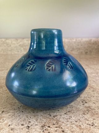 Vintage Studio Art Pottery Vase Mid Century,  Signed