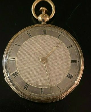Hi Grade Quarter Repeater 18k Gold Key Wind Pocket Watch Mid 1800s