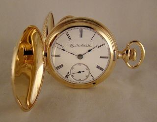 131 Years Old Elgin " B.  W.  Raymond " 10k Gold Filled Hunter Case 18s Pocket Watch