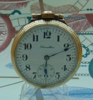 Hamilton 992 21 Jewel Railroad Grade Pocket Watch From 1920