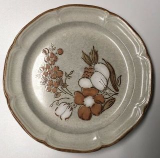 12 Inch Hand - Painted Dinner Plate Autumn Fair Baroque Hearthside Stoneware
