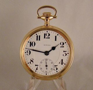 108 Years Old E.  Howard 21j Series 10 14kgold Filled Open Face Rr 16spocket Watch