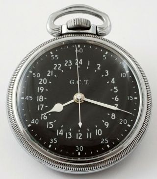 Hamilton 4992b 22 Jewel 16s Wwii Military Pocket Watch