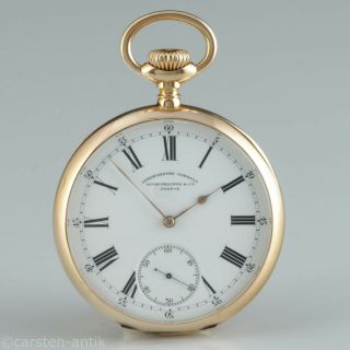 56mm Patek Philippe & Cie.  Genève Chronometro Gondolo 1905 Pocket Watch 18k Gold