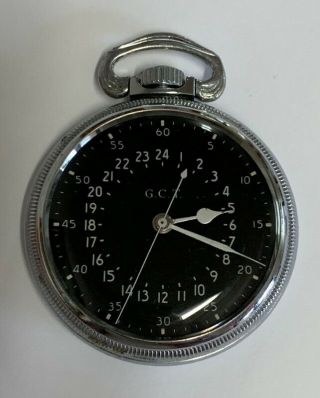 Hamilton 22 Jewel Grade 4992b 16 Size Open Face Military Pocket Watch Running