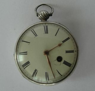Rare Antique English Silver Consular Cased Verge Pocket Watch Jn Harvey C1821