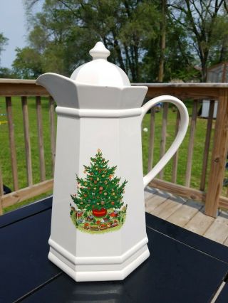 Pfaltzgraff Christmas Heritage Thermos Thermal Carafe.