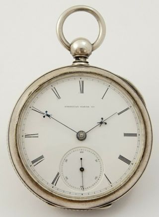 Waltham Appleton Tracy & Co.  Model 1857 Pocket Watch,  15 Jewels,  18s - Rf45695