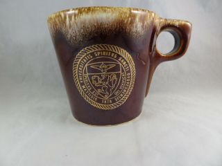 Vintage Hull Usa Brown Drip Glaze Mug - Duquesne University