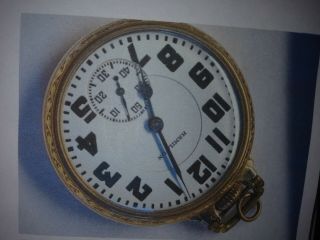 Circa 1933 16 Size Hamilton 992 Railroad Pocket Watch In Gold Filled 10k Wadswor