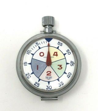 Vintage Heuer Yacht Timer Stopwatch Made In Switzerland