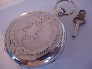 1880 18s Coin Silver Lancaster Watch Co Early Hamilton Key Wind & Set
