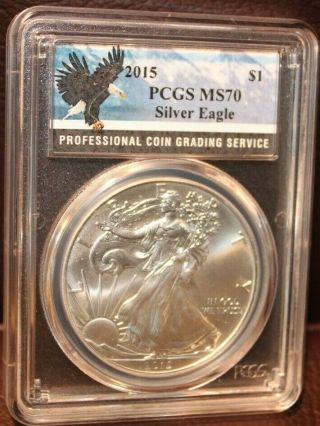 2015 Soaring Eagle Blue Mountains Label Pcgs Ms 70