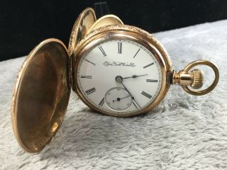 Elgin National Watch Co 7 Jewels Pocketwatch Paragon Case Sn 5492953