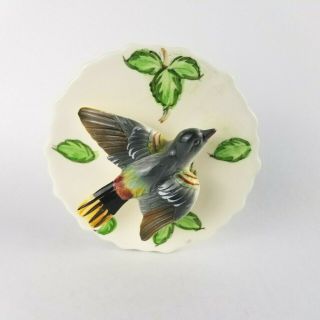Vintage Ceramic Baltimore Oriole Bird Wall Pocket