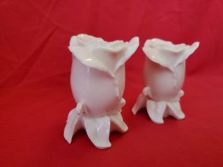 Lenox Rose Hand Crafted Candle Stick Holders 2