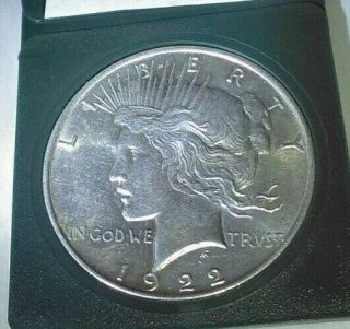 Uncirculated 1922 Silver Peace Dollar Philadelphia U.  S.  Coin Coin