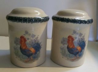 Home & Garden Party Stoneware Salt / Pepper Shaker Set - Country Rooster