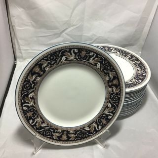 Wedgwood China 8” Salad Plate Blue Florentine W1956,  15 Available Vguc