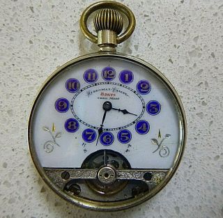 Vintage " Hebdomas Patent " 8 Day Pocket Watch