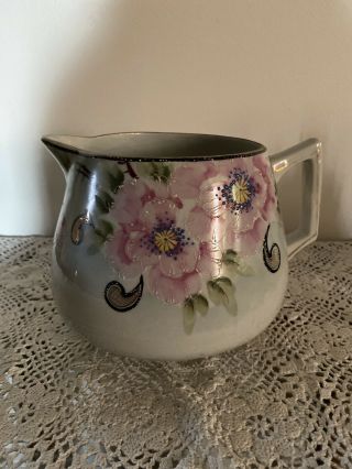 Vintage Te - Oh China Nippon Hand Painted Pitcher