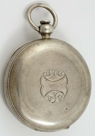 Waltham Wm.  Ellery Model 1857 Pocket Watch,  Coin Silver Hunting Case - Rf45707