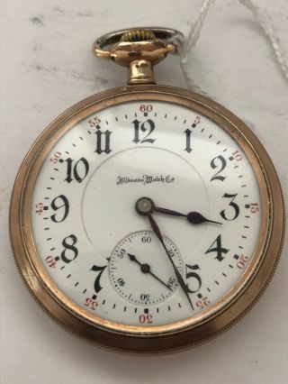 Illinois A Lincoln Rail Road Grade Pocket Watch 14k Gold Filled Model 5
