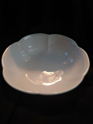 Vintage Mccoy Pottery Bowl 7528 Scalloped Very Pale Blue - White??