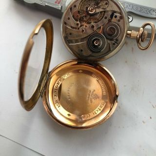 Hamilton 920 23 jewel pocket watch 14k yellow gold filled case 1922 3