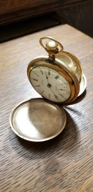 1903 Waltham Pocket Watch 14k Gold Filled 17j Ps Bartlett 18s