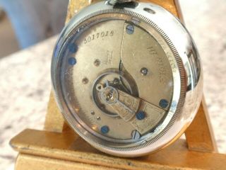 18sz Elgin Pocket Watch - In Large Display Case,  Serviced - Runs Good - 7 Jewel