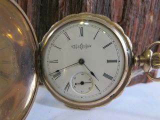 1892 Illinois Watch Co.  Model 1 - Grade 149 - 6s 7j Pocket Watch Runs Kca1