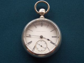 1881 Illinois 18s 11j Grade 101 Key Wind Pocket Watch 56mm Coin Silver Case