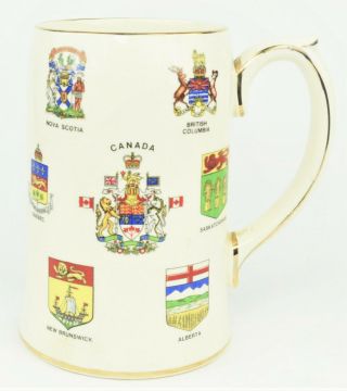 James Sadler Beer Mug Stein Canada City Print Made in England EUC 3