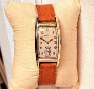 1939 Hamilton 17 Jewels Grade 980 Mechanical Men Wrist Watch U.  S.  A Made Running