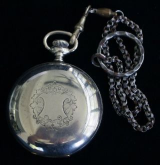 Elgin 18s Hunter Case Pocket Watch From 1883 Running