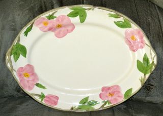 Minty Franciscan Desert Rose,  14 1/4 " Oval Serving Meat Platter Made In England