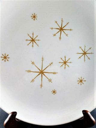Vtg Royal China Star Glow Atomic Starburst Mid Century Modern Serving Platter 12