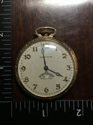 Hamilton Watch,  19 Jewels,  918 Movement,  Lancaster Pa,  With 14k Gold Filled Case