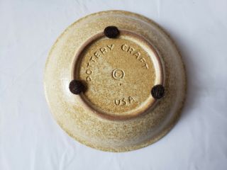Pottery Craft USA Stoneware Creamer And Bottom Dish 3