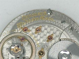 Scarce 21 Jewel Vanguard 1892 Rr Grade 18s Pocketwatch Movement & Dial,  Running