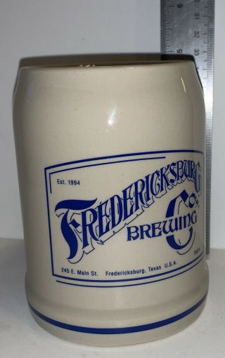 Fredericksburg Tx Brewing Beer Mug - Vintage Made In Germany